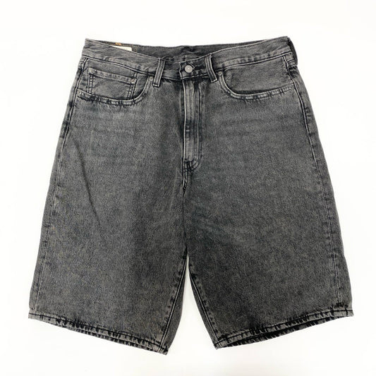 54h27 Levi's リーバイス バギーショーツ ショートパンツ デニムハーフパンツ ジーンズ ブラックデニム 478 W34 ブラック グレー コットン メンズo07t