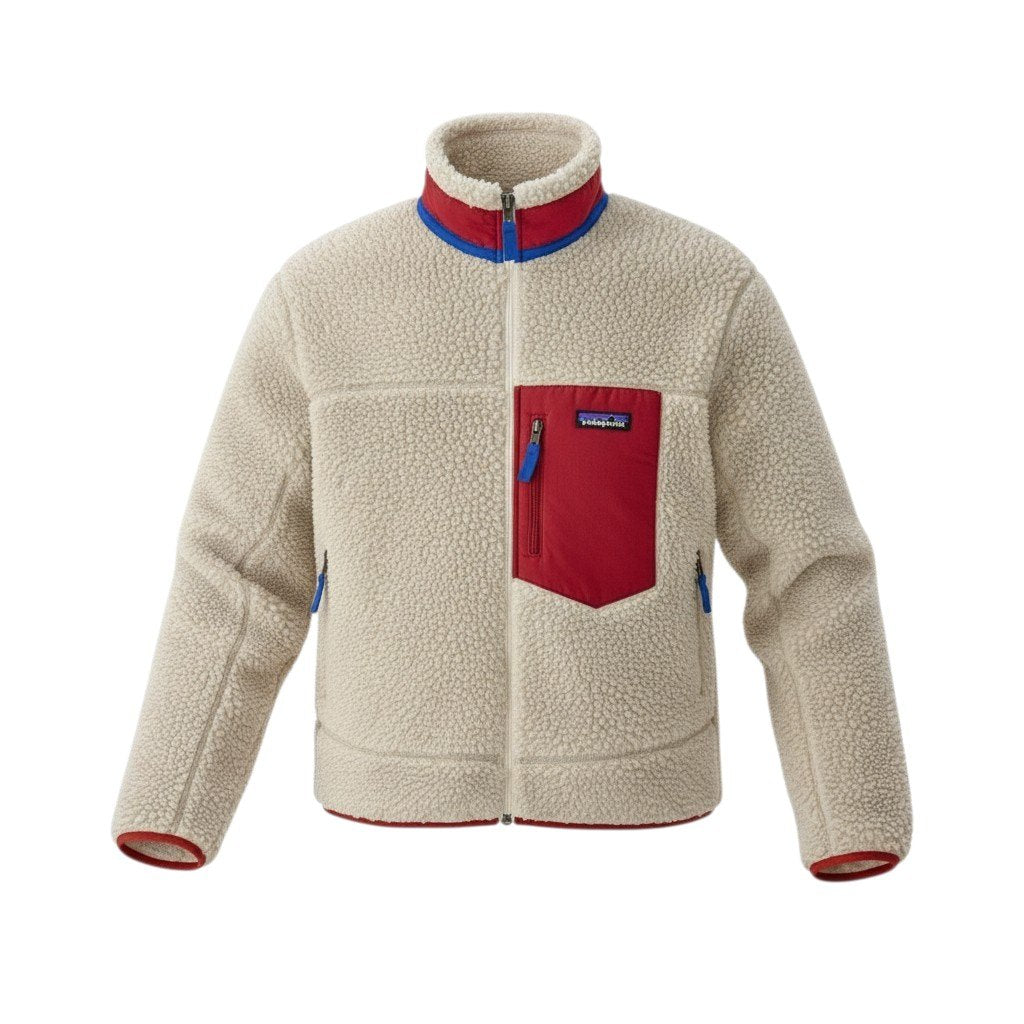 18c20 Patagonia パタゴニア 2023AW クラシック レトロX フリースジャケット サイズS アイボリー系 画像参照k02i