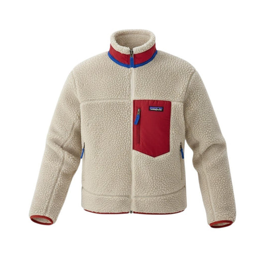 18c20 Patagonia パタゴニア 2023AW クラシック レトロX フリースジャケット サイズS アイボリー系 画像参照k02i