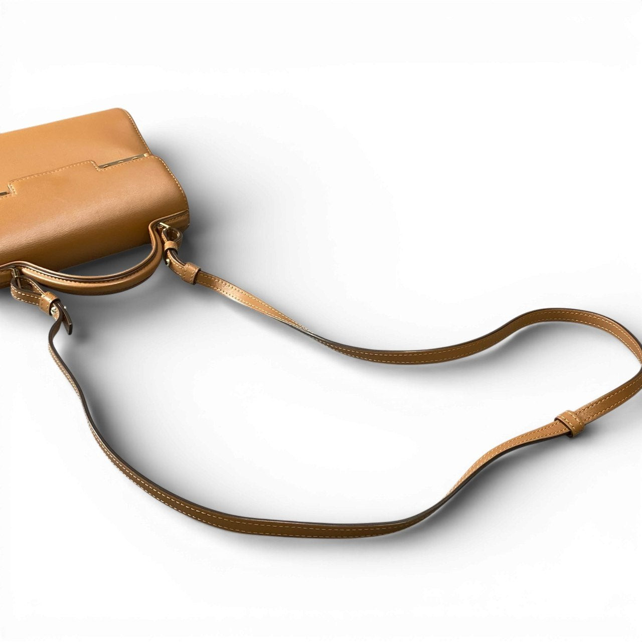 AL24 《極美品》 DELVAUX デルヴォー タンペートPM ショルダーバッグ ハンドバッグ 2way ブラウン レザー レディース 女性用k02i