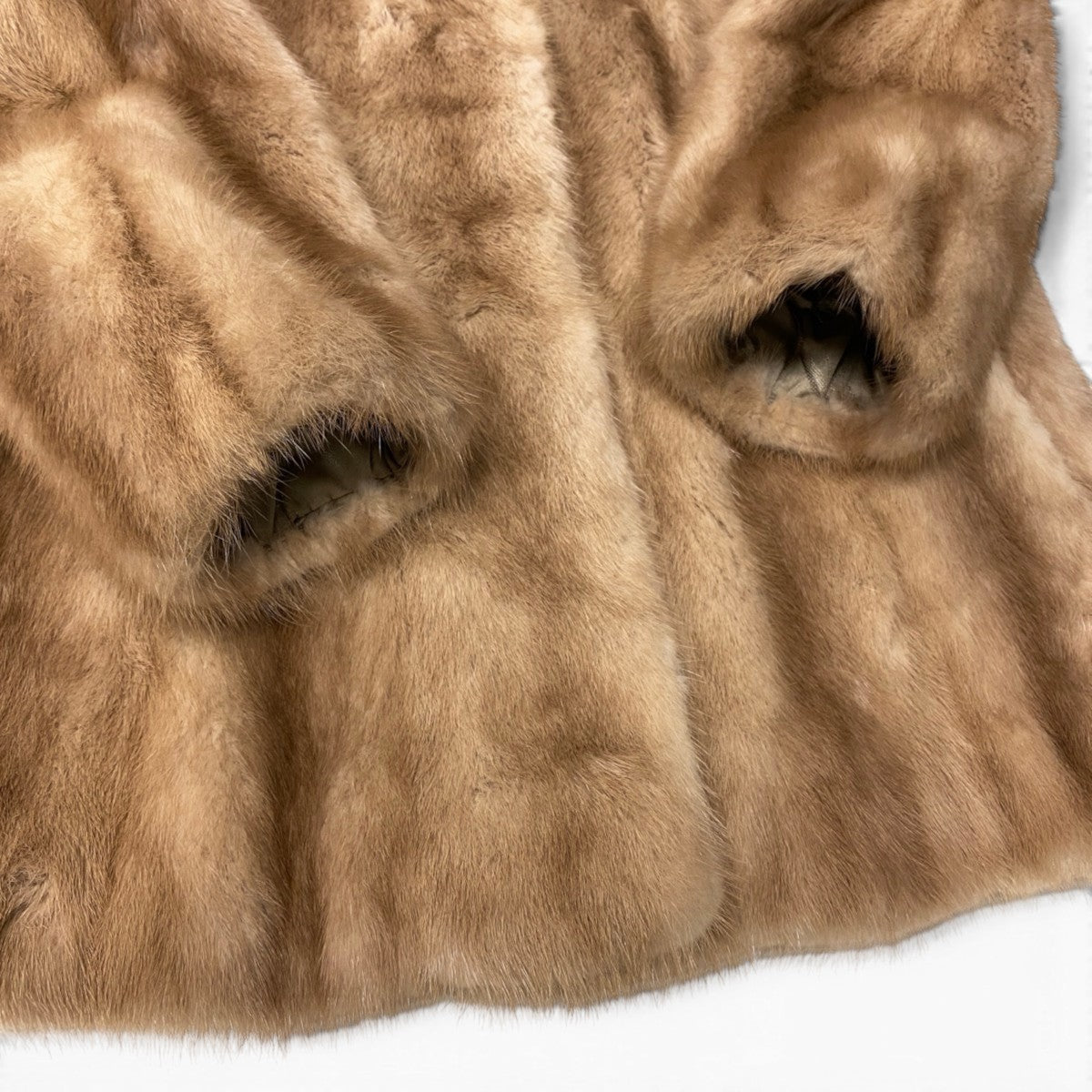 28h19 パステルミンク ミンクコート  毛皮コート 11 ライトブラウン ミンクファー Mink Fur Coatu02t