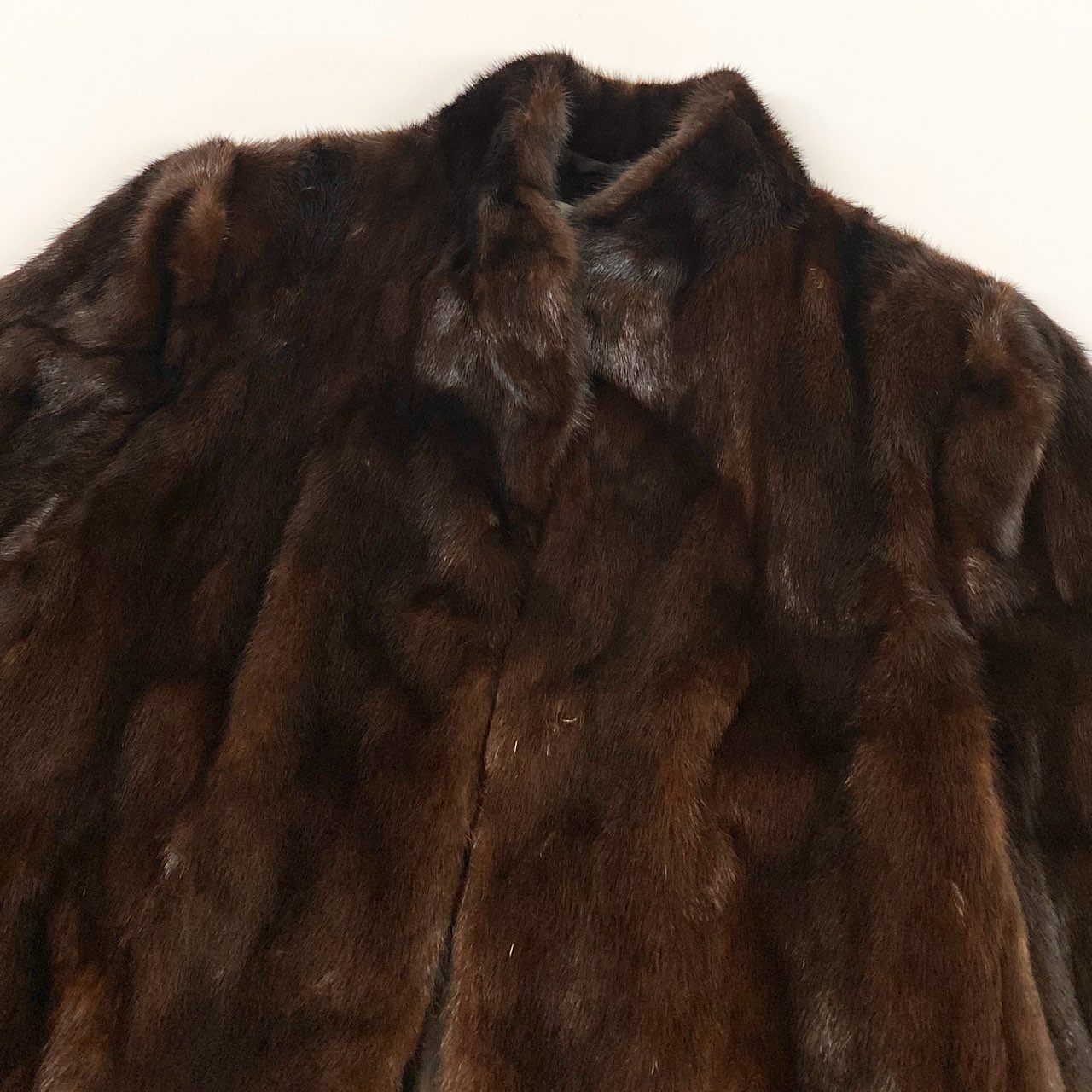 26j24 TAKASHIMAYA タカシマヤ 最高級毛皮 デミバフミンク ミンクコート 毛皮コート セミロングコート サイズ13-15 ブラウン ミンクファー レディース 裏地花柄刺繍u02t