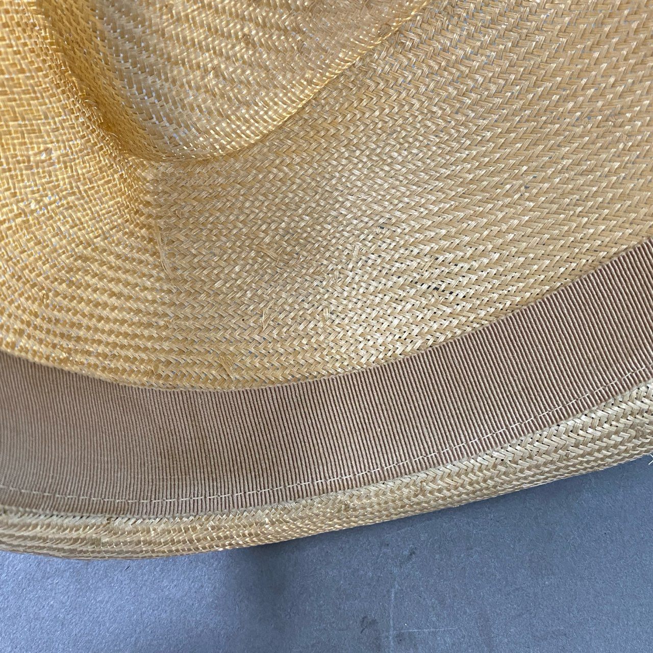 f20 《美品》 GUCCI グッチ ストローハット パナマハット XL ベージュ 麦わら帽子 HAT 中折れ イタリア製