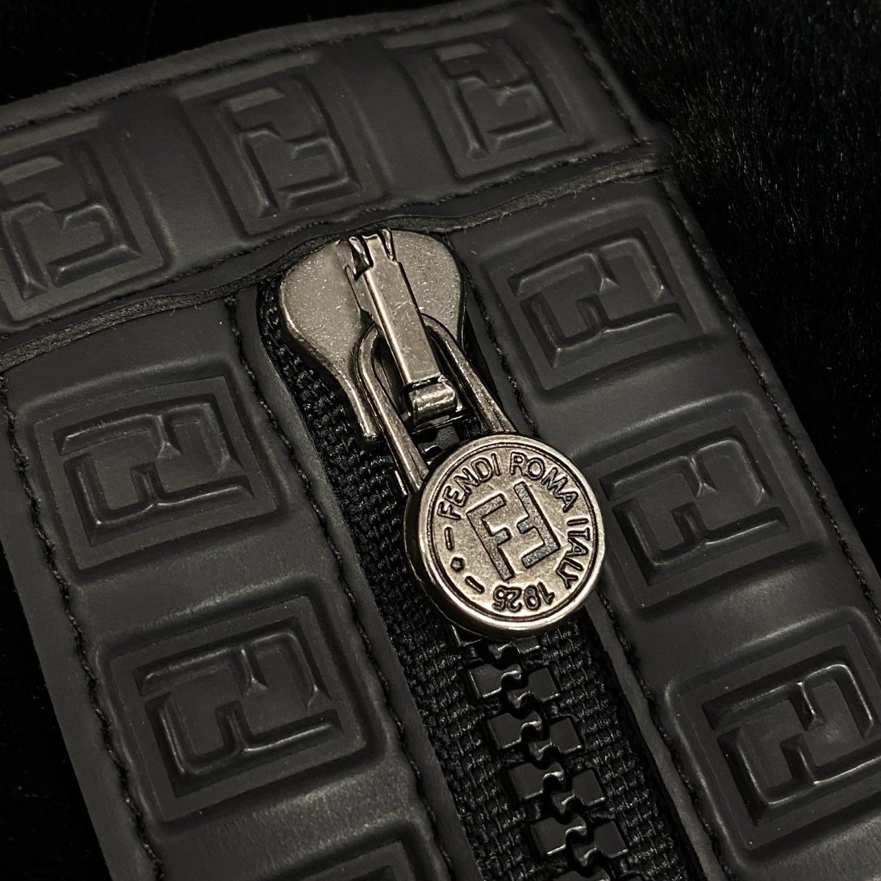 1L27 Vintage Fendi ヴィンテージ フェンディ Jeans Eco Fur Reversible Coat リバーシブルコート Zucca Piping Size 40 メンズ 男性用k02i