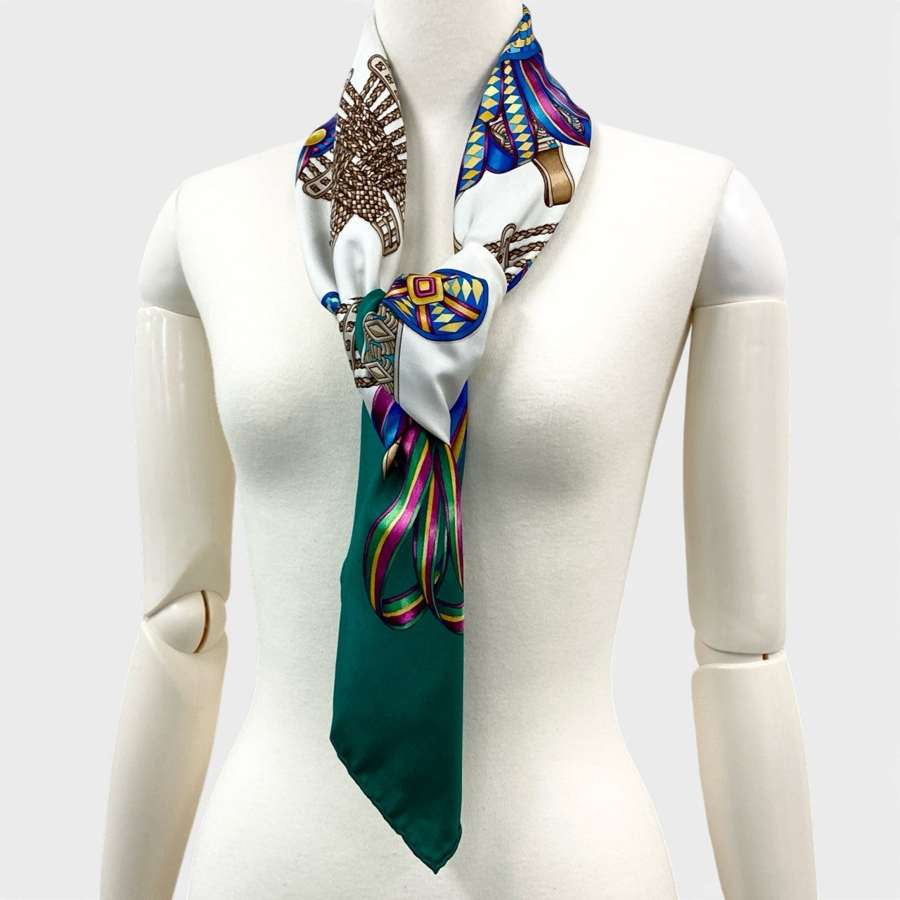 b20 HERMES エルメス Carre 90 Les Rubans du Cheval Scarf 馬のリボン