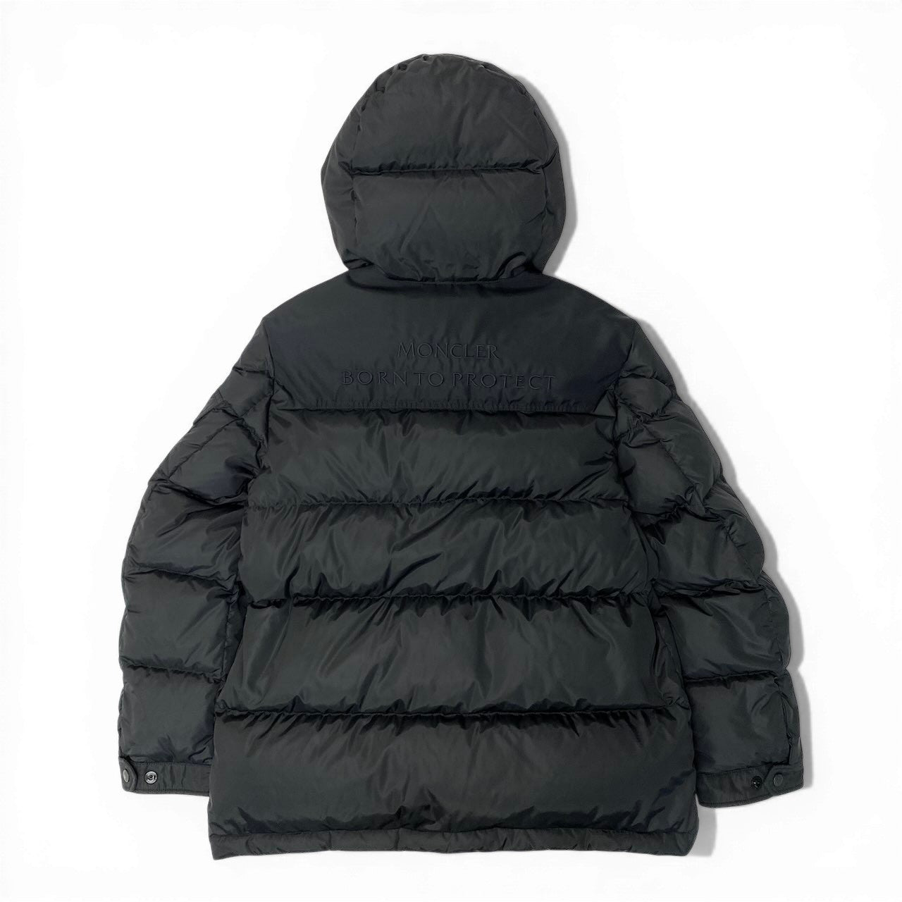62d5 《美品》 MONCLER モンクレール ERQUY エルキュイ ダウンコート H10931A00100 サイズ2 ブラック メンズ着用可 Down Coatt18r