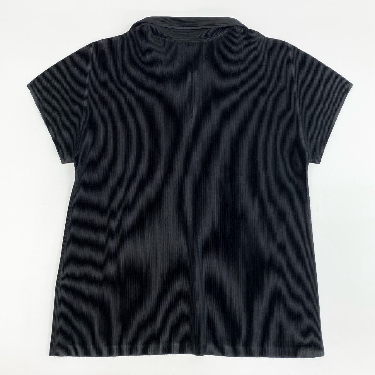 26j24 《美品》PLEATS PLEASE プリーツ半袖シャツ 半袖カットソー トップス PP02FK108 3サイズ ブラック レディースu02t