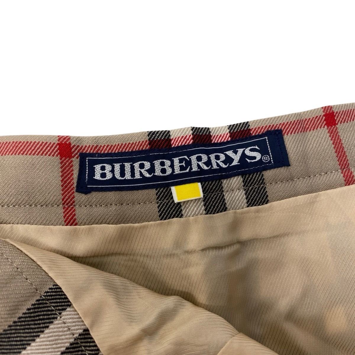 Ih10 BURBERRY バーバリー ノバチェック プリーツスカート 膝丈 ベージュ レディースo07t