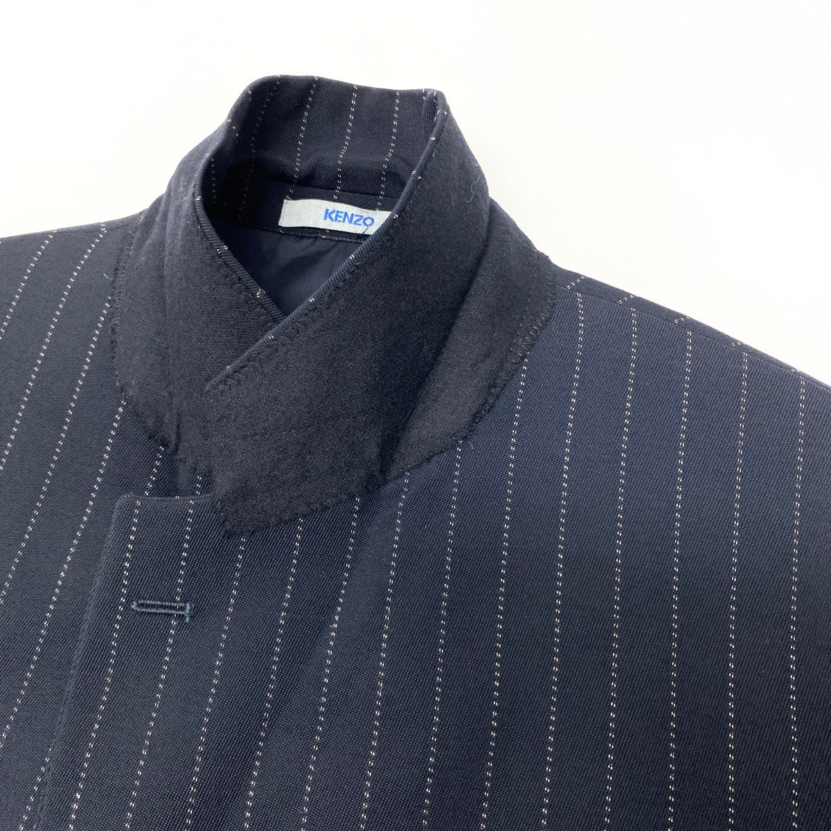 42e13 KENZO ケンゾー スーツセットアップ テーラードジャケット スラックス ストライプ 3412-1026 3サイズ ネイビー メンズ 男性用k02i