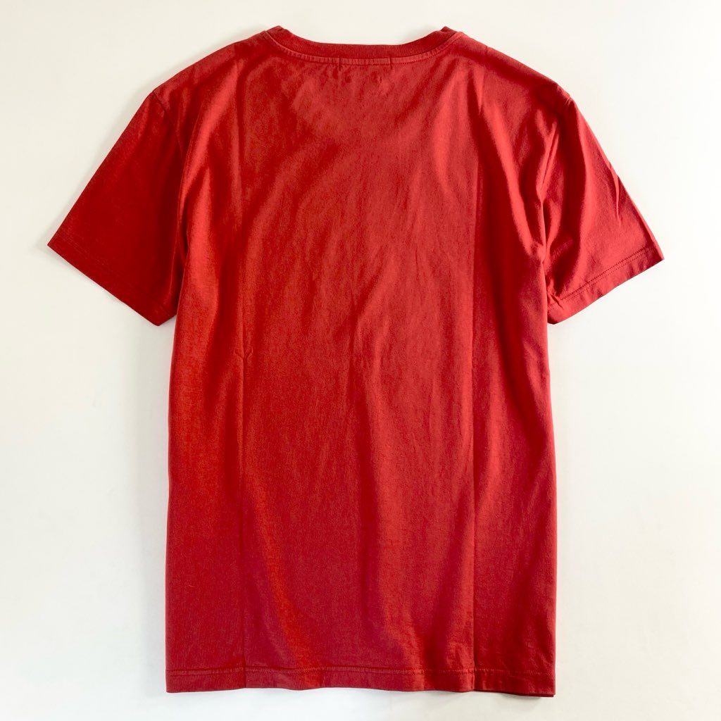 12e23 イタリア製 Alexander McQueen アレキサンダーマックイーン Tシャツ カットソー スカルプリント 174981  レッド コットン