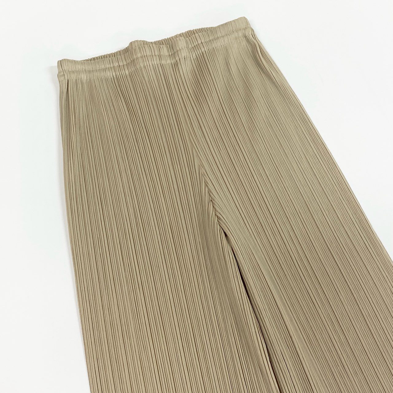 Ad12 PLEATS PLEASE プリーツプリーズ プリーツパンツ ストレートパンツ サイズ1 アイボリー レディースta1