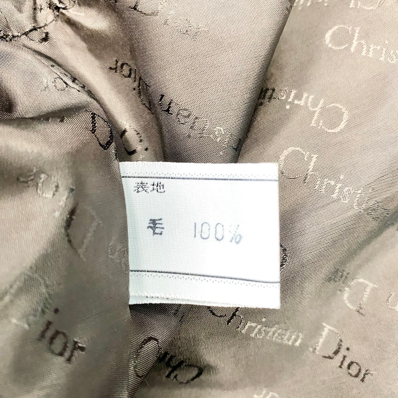 34e16 MISS DIOR ミスディオール ウールジャケット チェック柄 アウター Mサイズ ブラウン ウール100％ レディース 女性用u02t