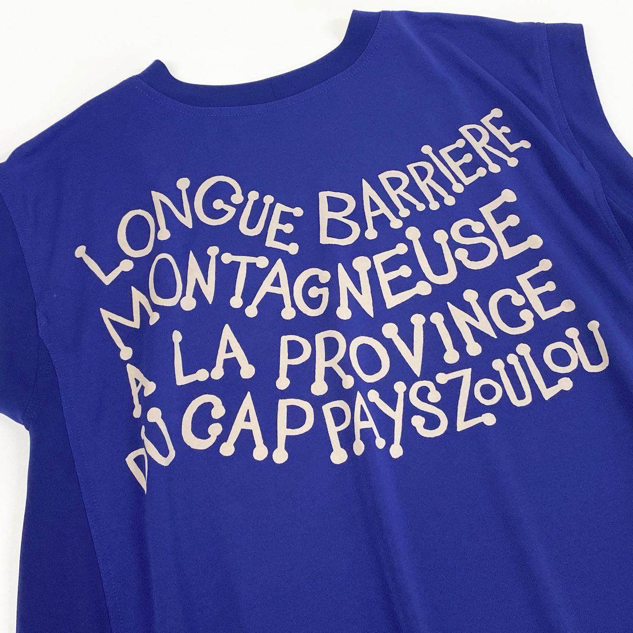 2k19 TOKUKO 1er VOL トクコプルミエヴォル 半袖 チュニックワンピース トップス Aライン 伸縮ストレッチ 9 ブルー系 レディースu02t