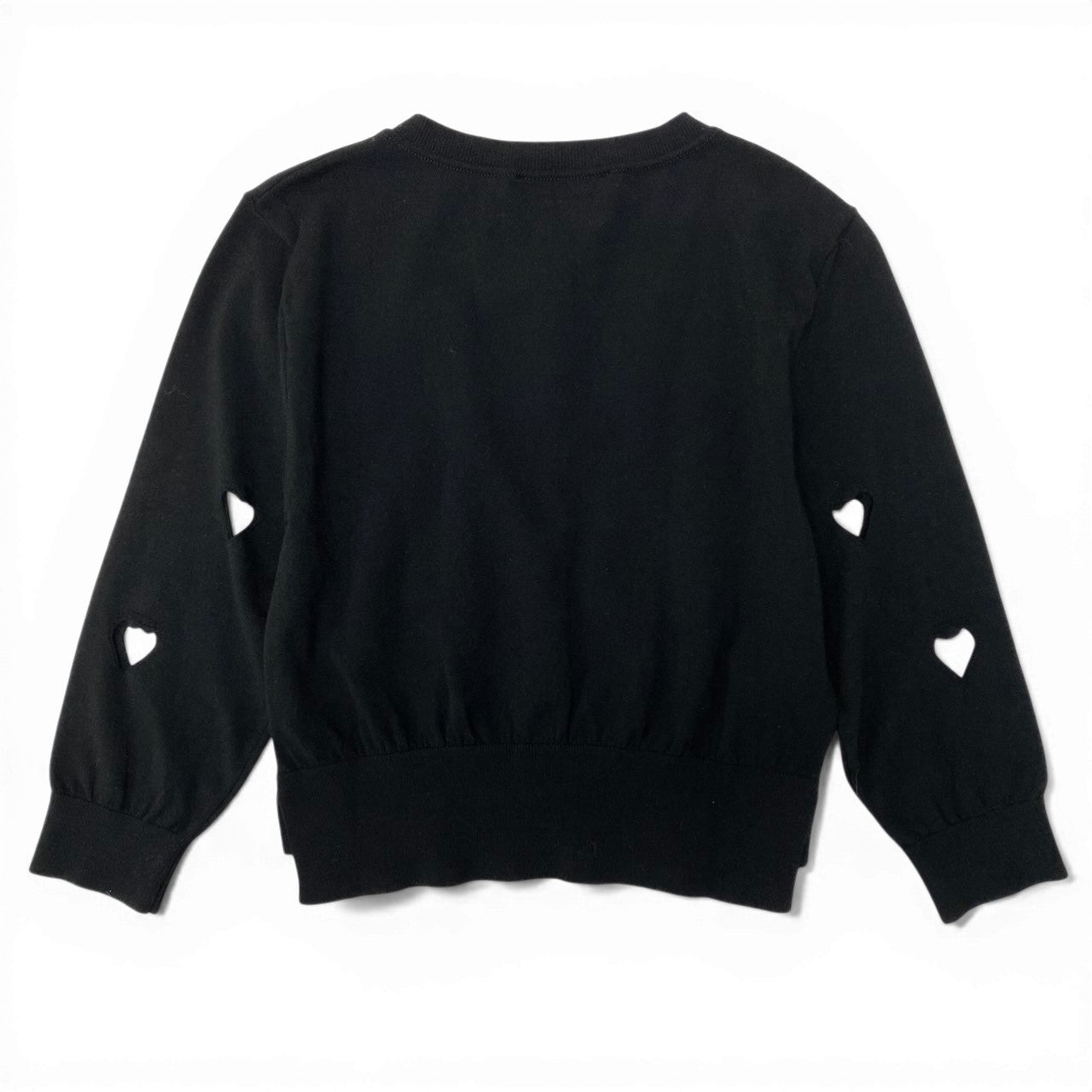 83c27《美品》 Simone Rocha シモーネロシャ ハートカット ライトカーディガン サイズXS ブラック Heart Cut Cardigant18r