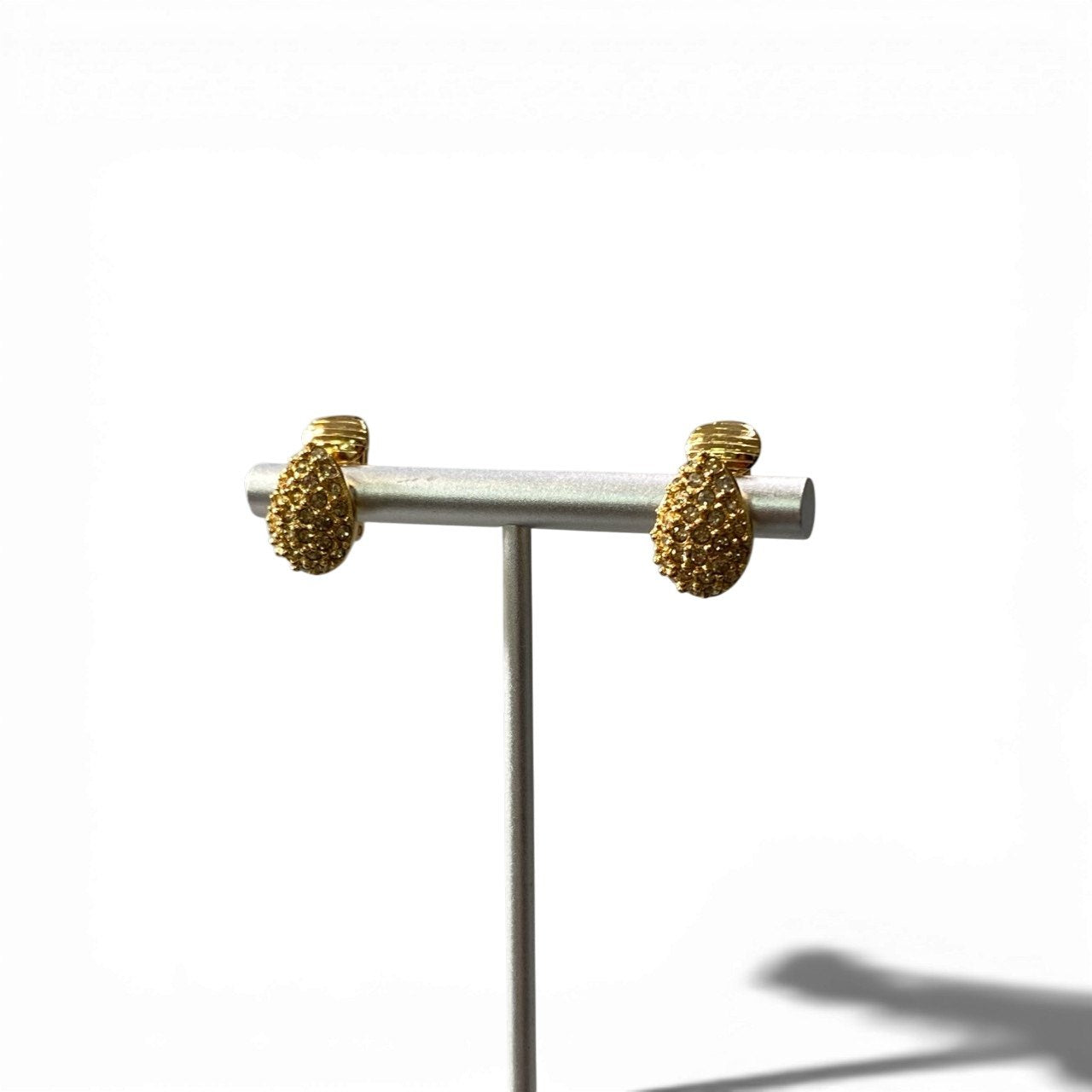 c4 Christian Dior クリスチャンディオール ドロップラグジュアリーイヤリング ゴールド ラインストーン Drop Luxury Earringt18r