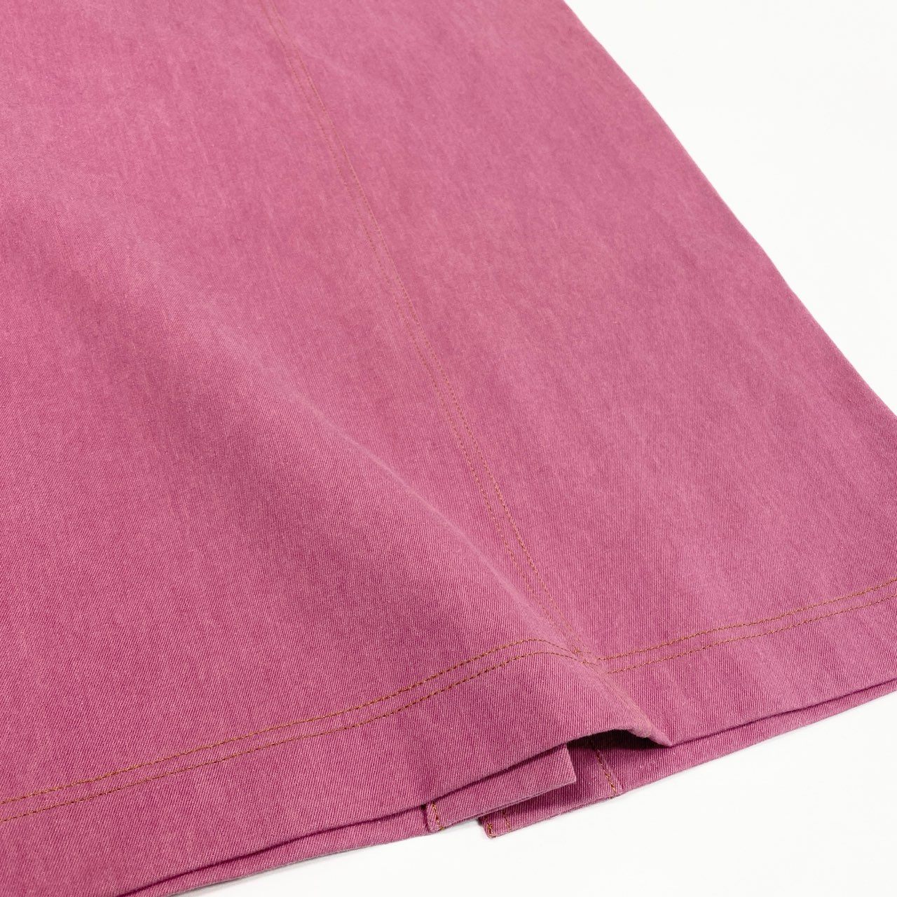 Ca15 【archive】CHANEL ヴィンテージ シャネル 1999年 Cruise ランウェイ ココマークボタン デニムシャツ デニムスカート セットアップ オーバーサイズ サイズ38 ピンク レディースta1