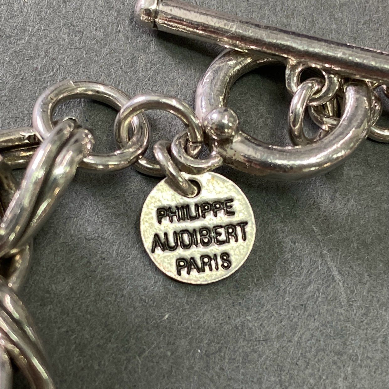 e5 PHILIPPE AUDIBERT フィリップ オーディベール Jacob necklace シルバーカラー チェーンネックレス  アクセサリー ユニセックス