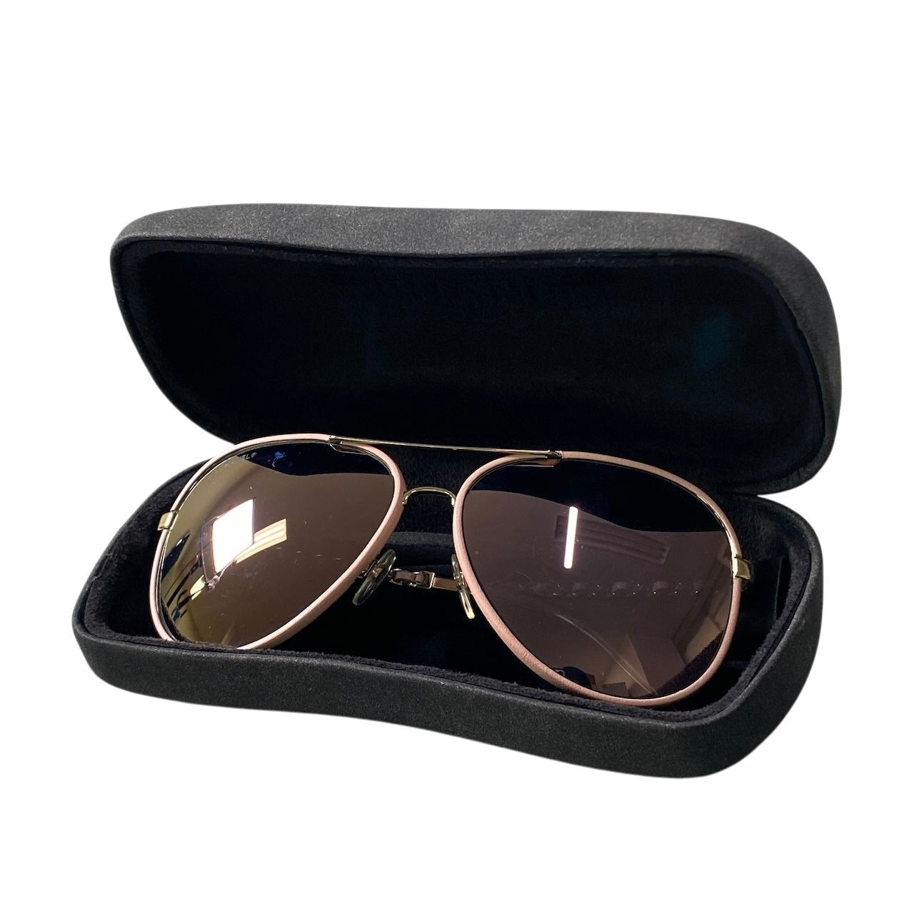 《極美品》 CHANEL シャネル パイロットシェイプ チェーン ティアドロップ サングラス Coco Mark Side Chain Pilot Sunglasses 4219-Q 59□14 ピンク ケース クロス付t18rt18r