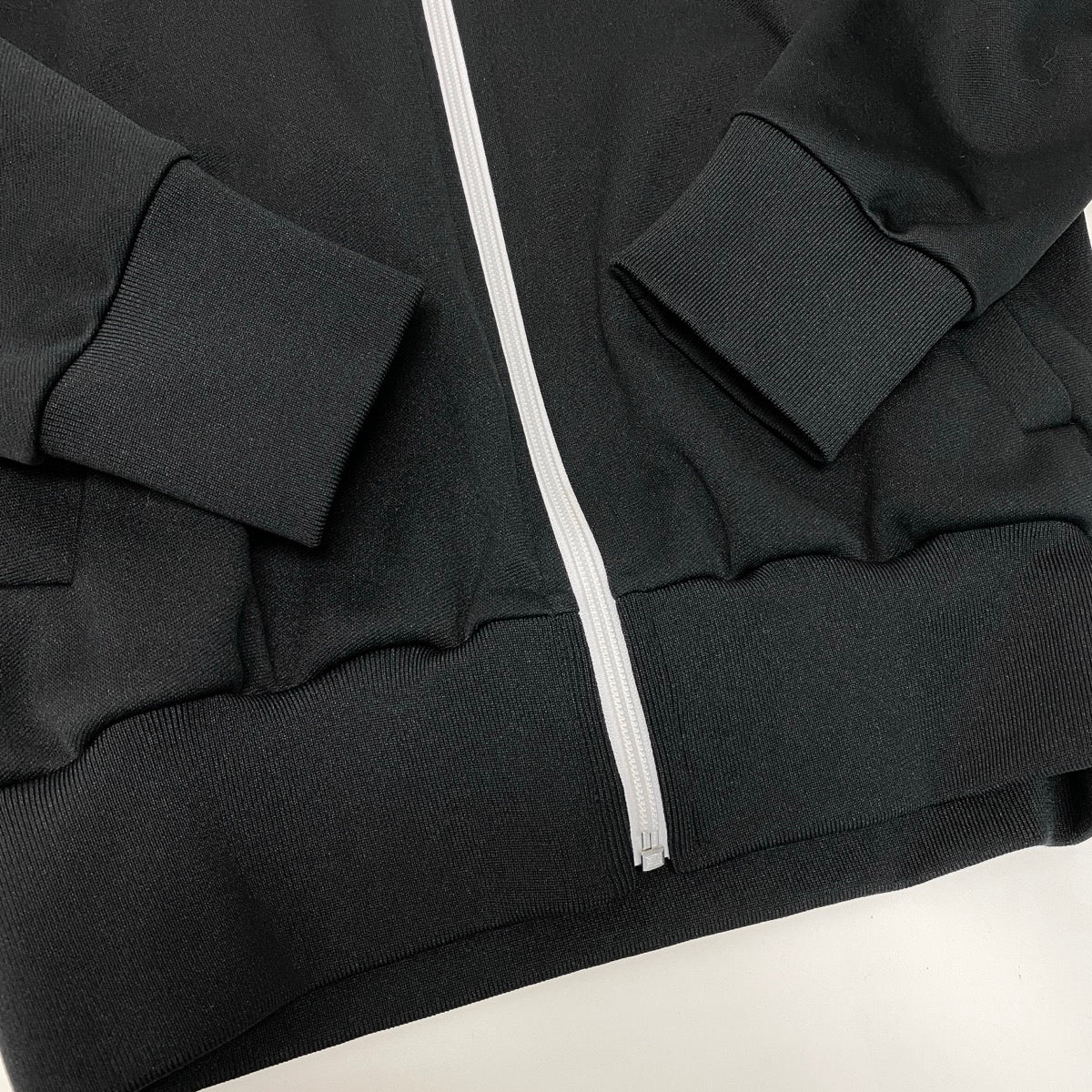 Af25 BLACK COMME des GARCONS ブラックコムデギャルソン ジップアップフーディー 2024SS ジャージパーカー 日本製 メンズ 男性用 1Z-T502 XS ブラック ポリエステル100％u02t