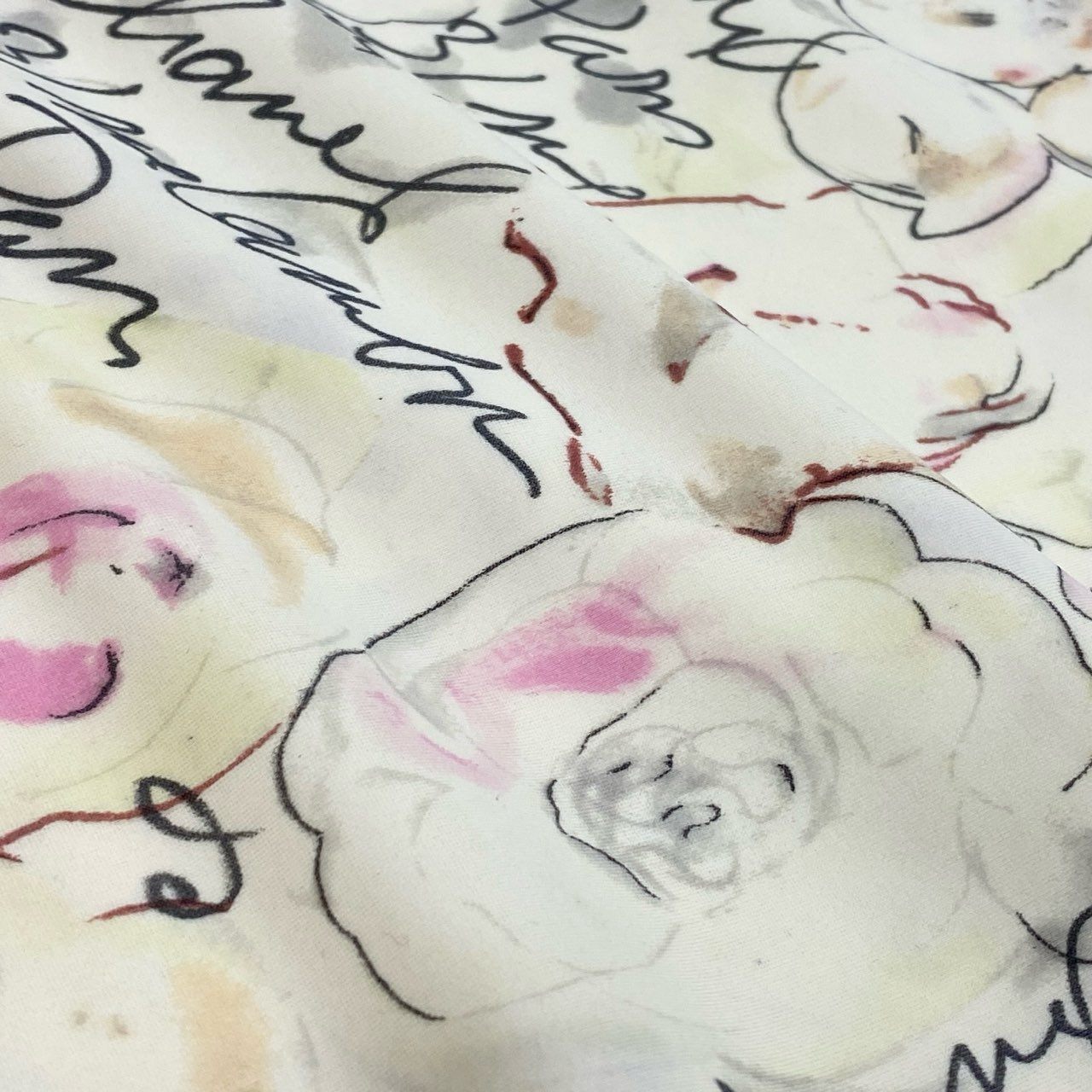 60a14【archive】CHANEL シャネル 1998年 Cruise P10058 カメリア総柄 マイヨ素材 キャミワンピース ワンピース サイズ40 アイボリー系 レディースta1