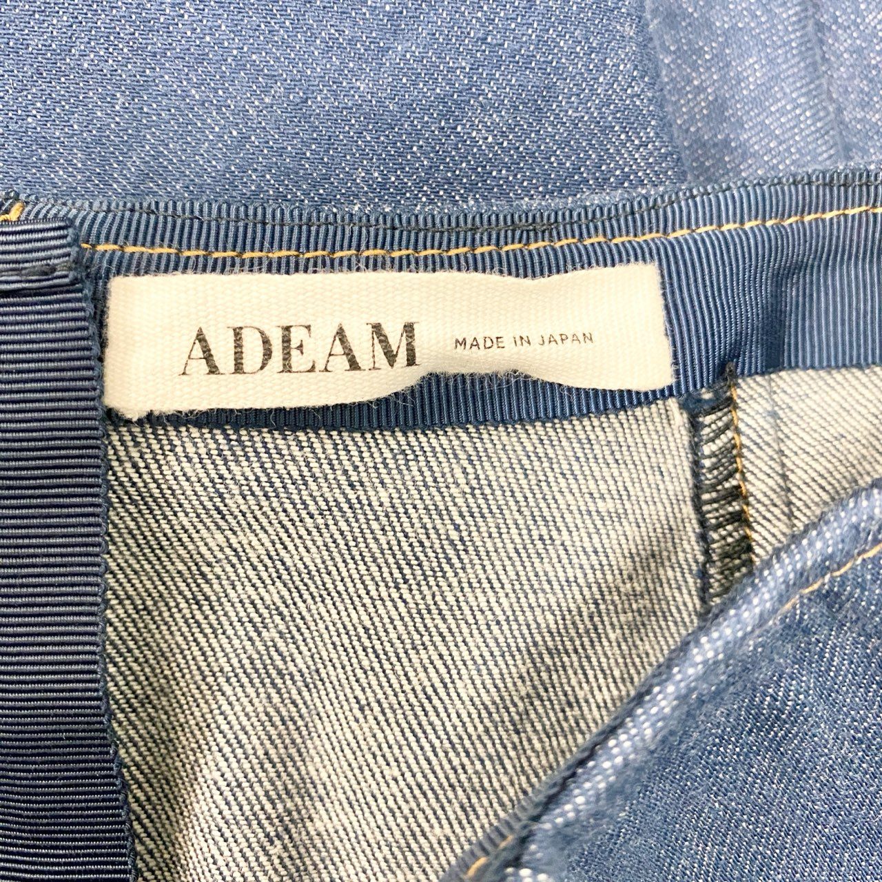 87c6 ADEAM アディアム 2023SS フレア デニムスカート サイズ0 インディゴ レディース 女性用k02i