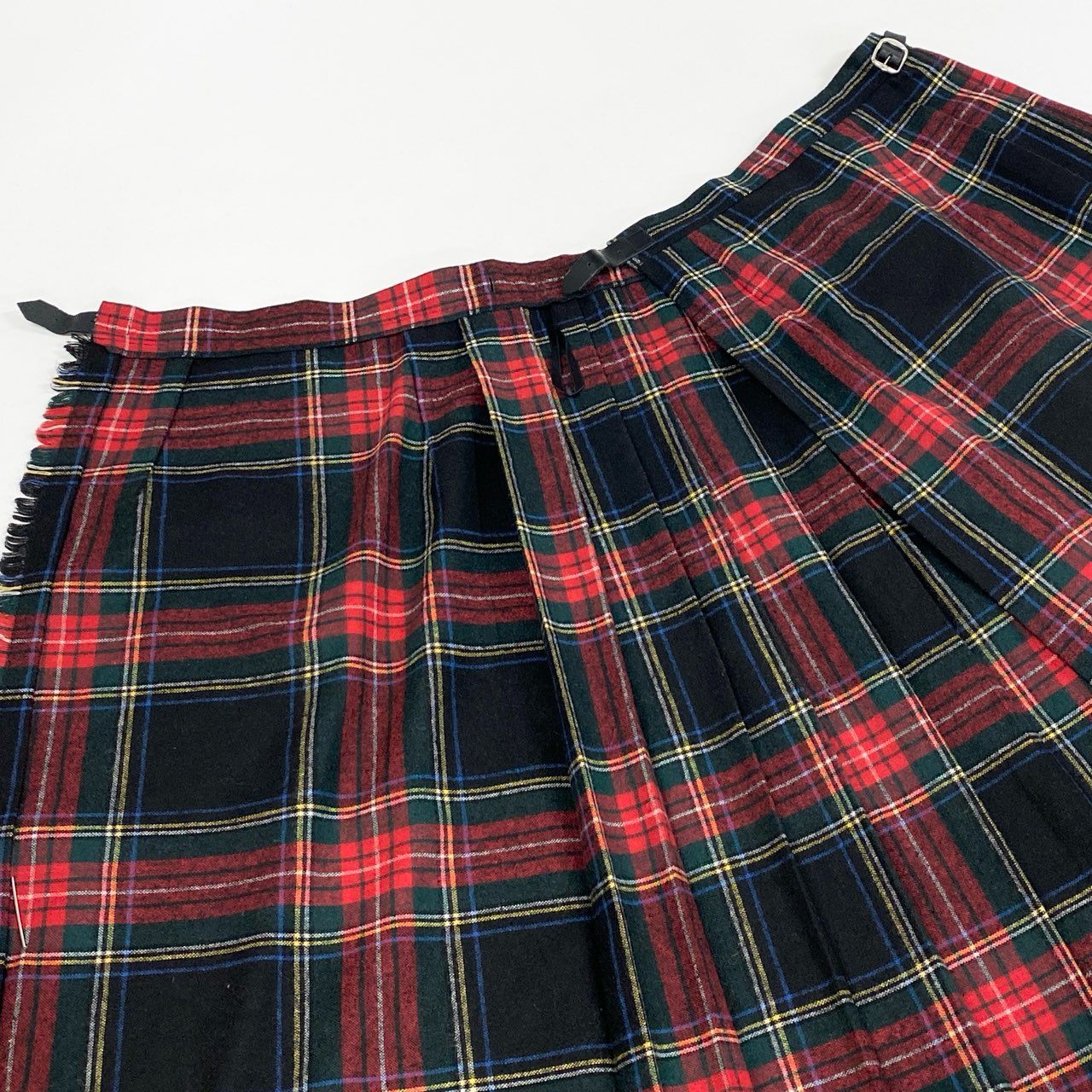 36L10 O’NEIL OF DUBLIN オニールオブダブリン 定番 チェック柄 巻きスカート ロングスカート クリップ付き 10 レッド グリーン タータンチェック レディース 女性用u02t