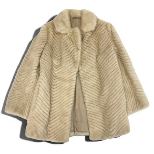 47e13 Josephine ジョセフィーヌ パールミンク ファーコート サイズ11 ホワイト 本毛皮 Pearl Mink Fur Coat リアルファーt18r