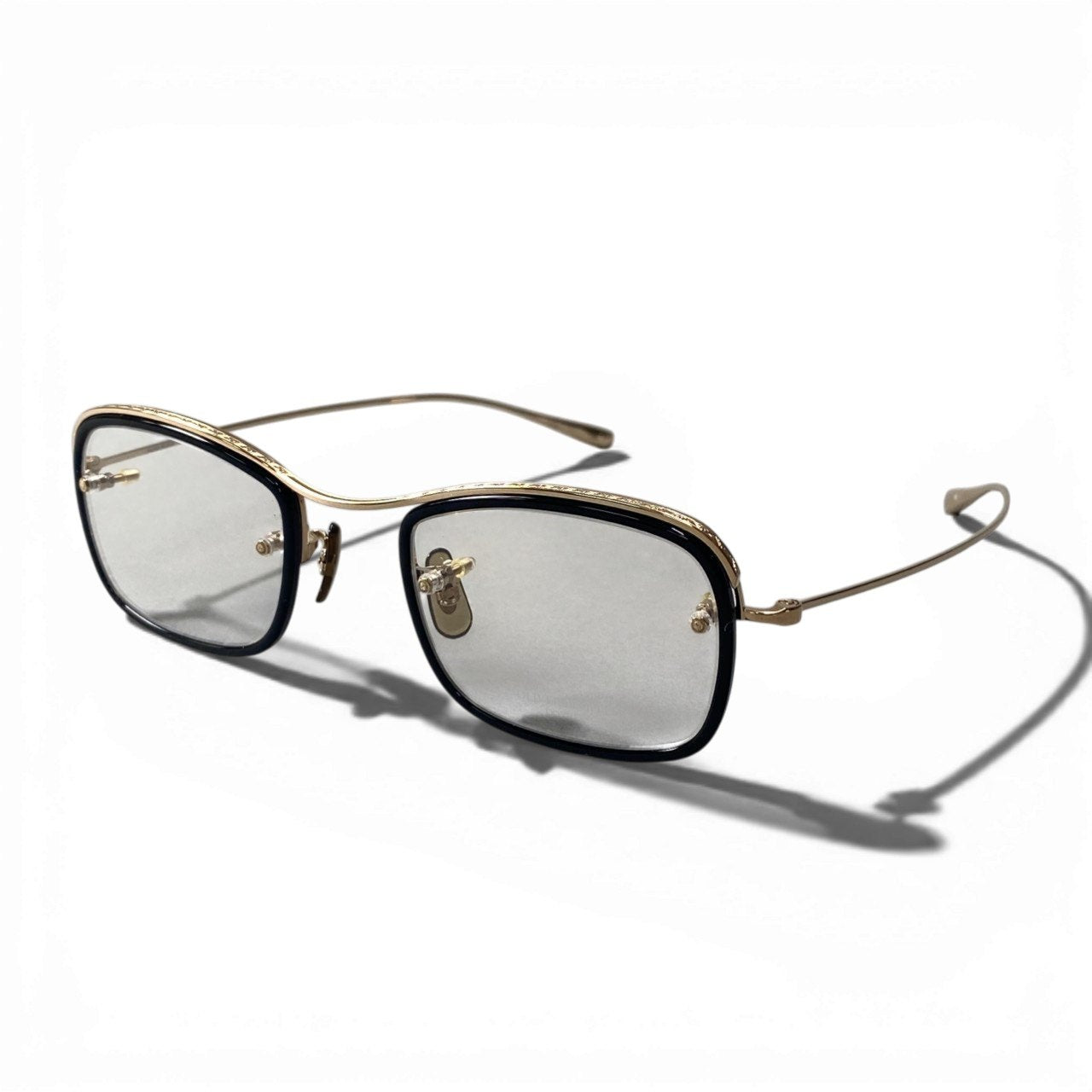 c17 OLIVER PEOPLES オリバーピープルズ Quigly 鯖江製 メガネ アイウェア ブラック/ゴールドk02i