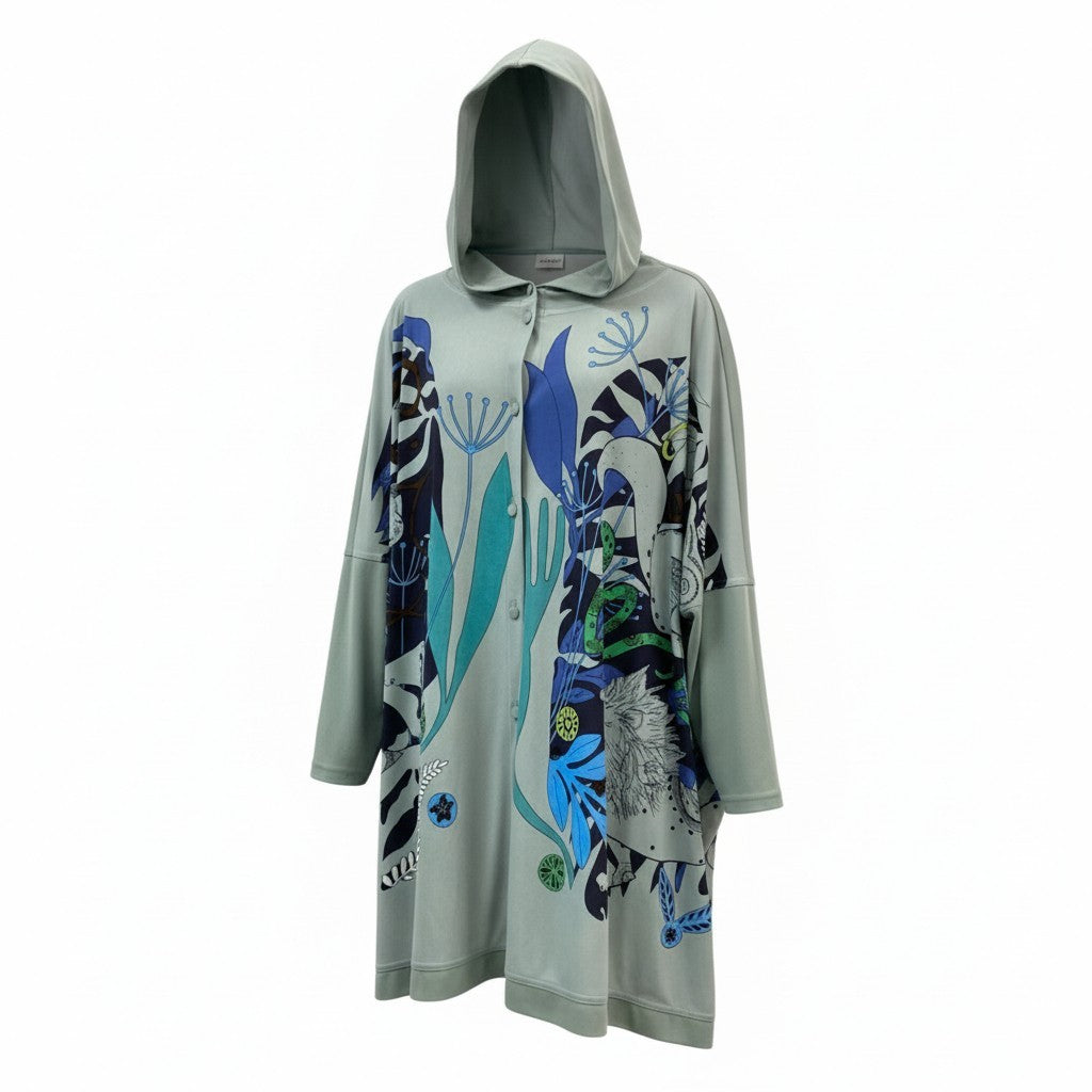 2k18 TOKUKO 1er VOL トクコプルミエヴォル ロングワンピース シャツワンピース フード付き 身幅ゆったり 9 ライトグリーン レディースu02t