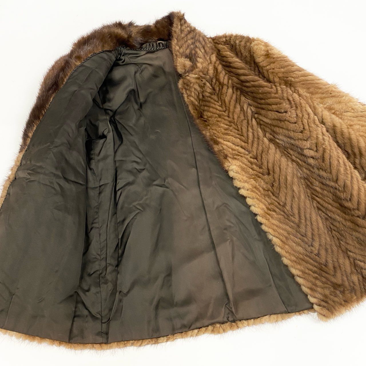 17a16 パステルミンク ミンクコート 毛皮コート ジャケット 11 ライトブラウン ミンクファー レディース 女性用t18r