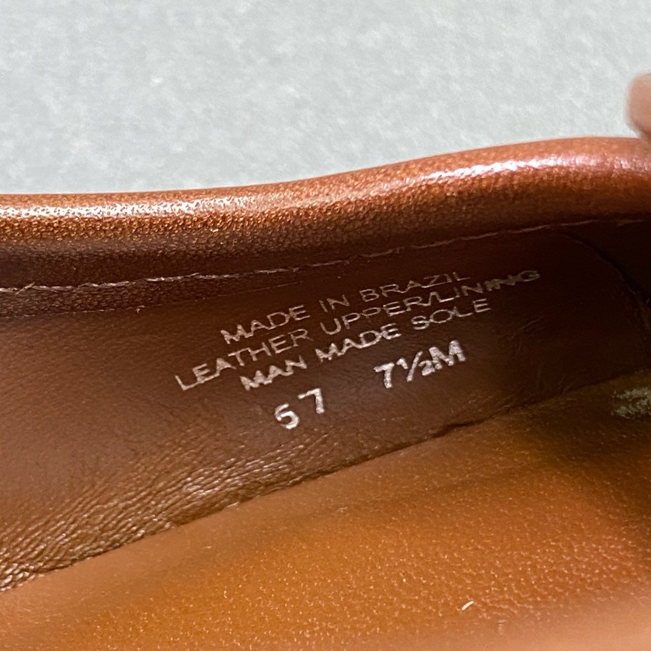 2k9 《美品》 TORY BURCH トリーバーチ ALMOND フロントロゴ レザーパンプス 7.5 ブラウン leather シューズ ブラジル製 箱付き