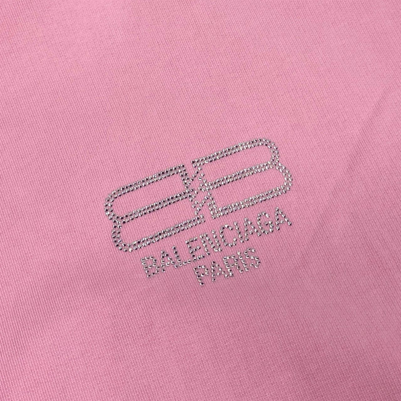 4a4 Balenciaga バレンシアガ 2022 Rhinestone Logo ラインストーンロゴ Unisex Parka ユニセックス パーカー コットン100％ Sサイズ 男女兼用k02i