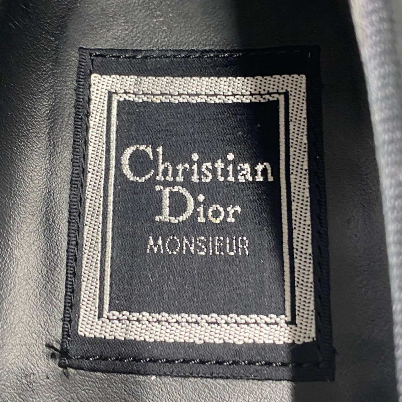 3d2 Christian Dior クリスチャン ディオール CD パテントレザー リボンローファー 42 ブラック ドレスシューズ スリッポン ビジネス 日本製