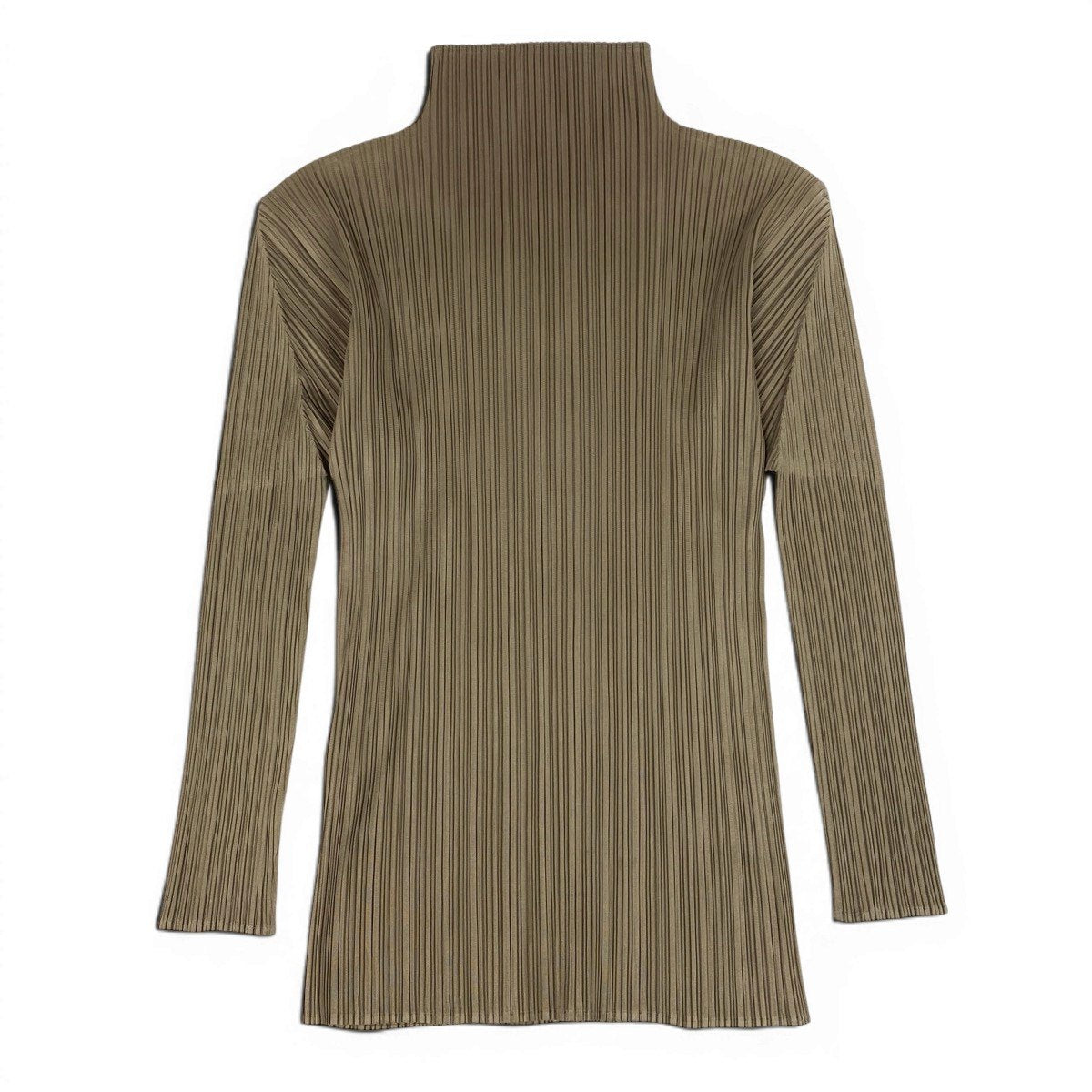 Ag10 PLEATS PLEASE プリーツプリーズ ロングスリーブ カットソー プリーツ加工 PP61-JK304 サイズFree グリーン系 ポリエステル100％ レディースu02t