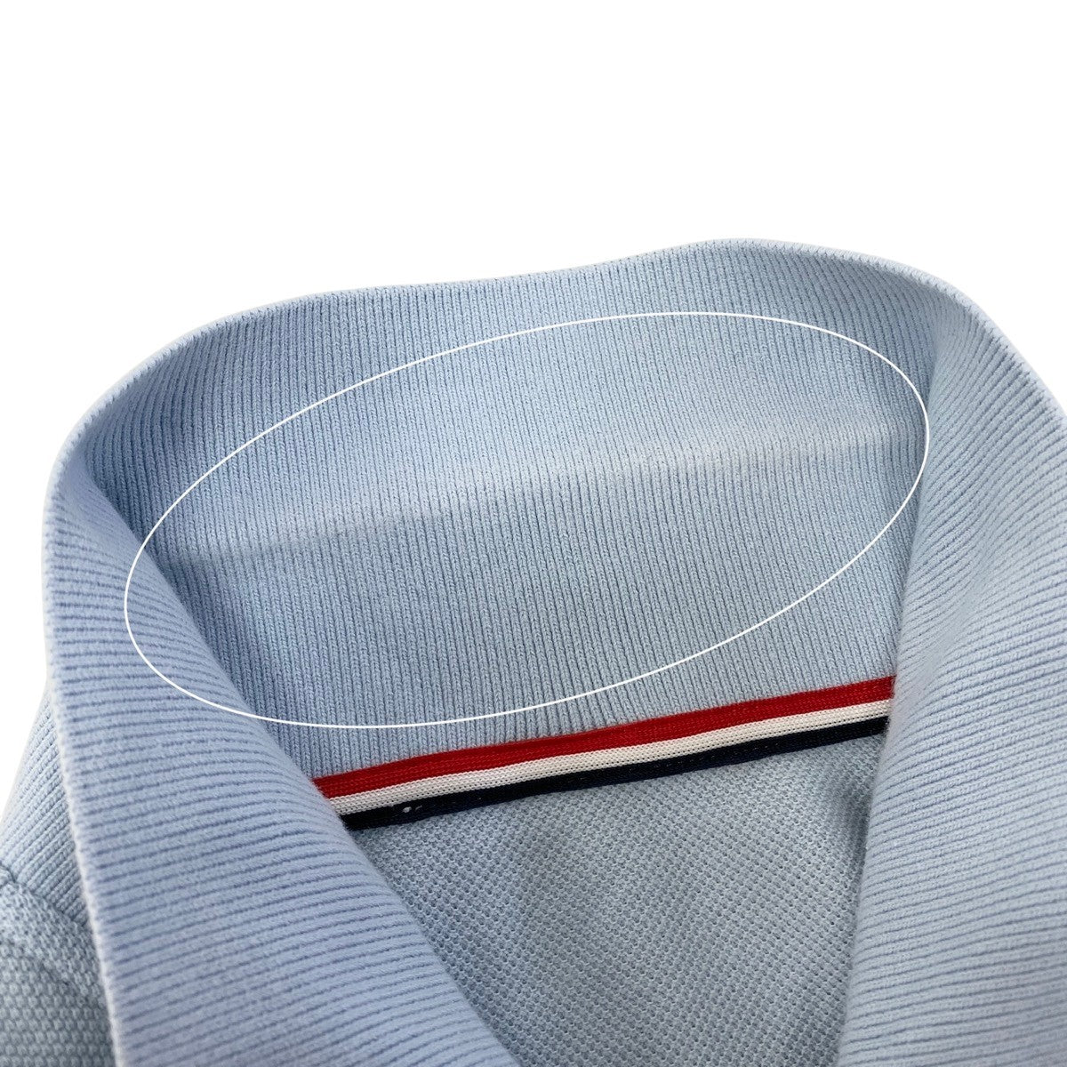 37g17 THOM BROWNE トムブラウン 半袖ポロシャツ クラックスポロシャツ 4DAR トップス 3サイズ ライトブルー ホワイト コットン100％ メンズ 男性用u02t