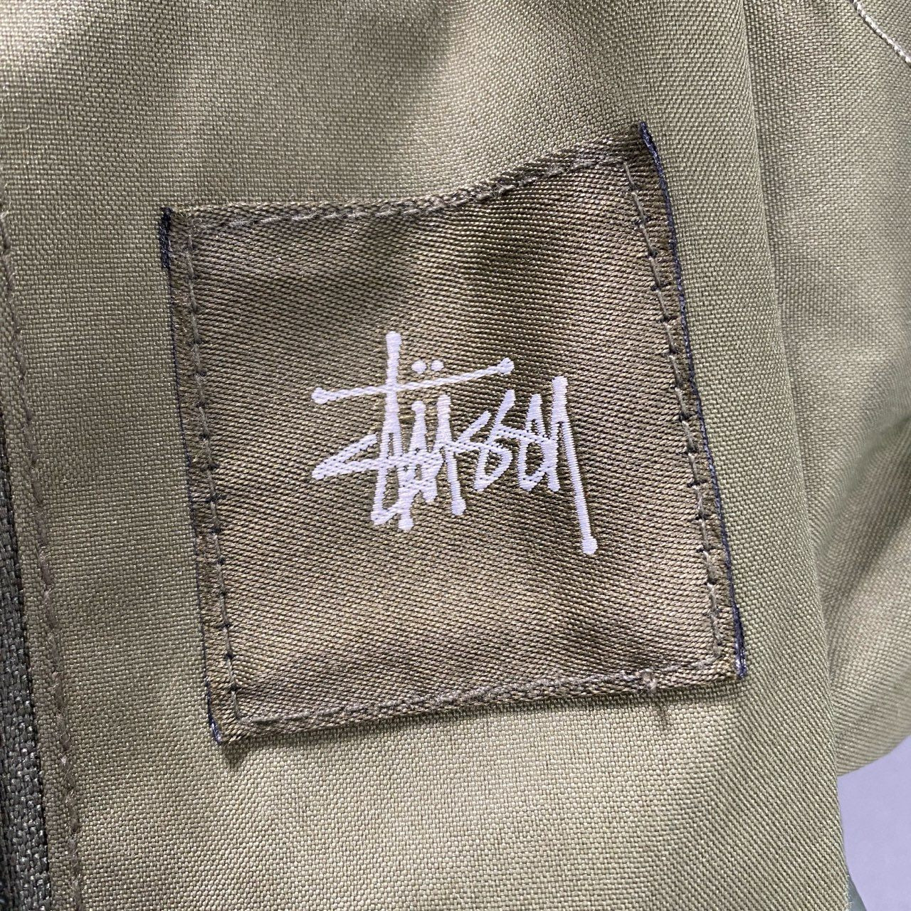 Ah2 OLD STUSSY オールド ステューシー ミリタリー ワンショルダーバッグ カーキ カバン Y2K ヴィンテージ