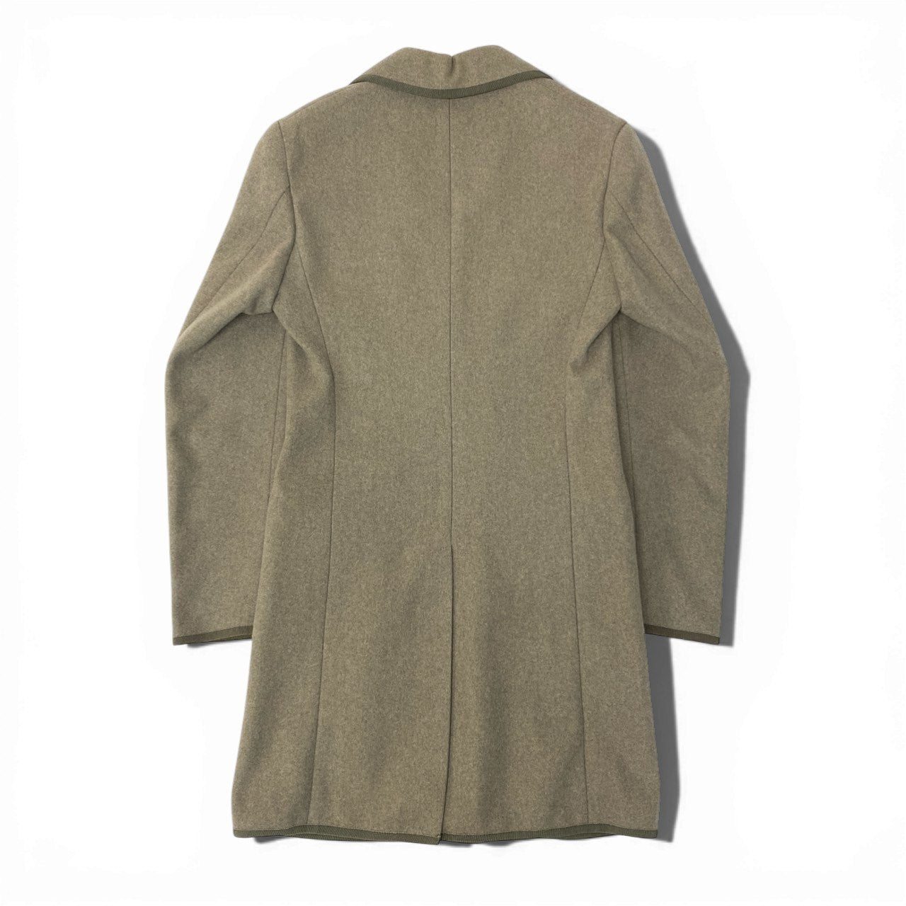 54b23 ALEXANDER McQUEEN アレキサンダーマックイーン archive アーカイブ ウールカシミヤ混チェスターコート ロングコート パイピング ベージュ メンズ 男性用u02t