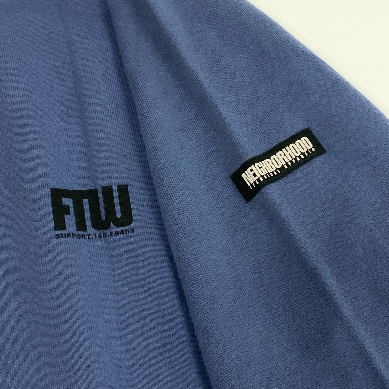 81j8 NEIGHBORHOOD ネイバーフッド 2004年 初期 クルーネック カットソー ロンT ロングスリーブ トップス メンズ 紳士服 M ネイビー コットン100％u02t
