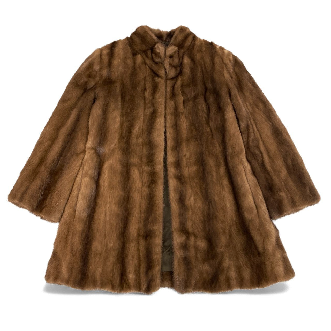 44L10 Moonbat Fur ムーンバットファー デミバフミンク ロングコート サイズF ブラウン 最高級本毛皮 MINK FUR 毛並み◎ 毛質◎t18r