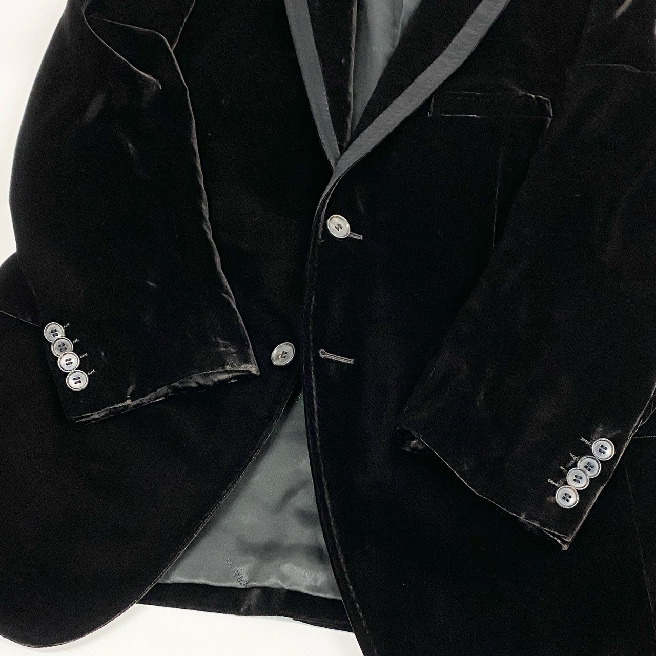 31L8【美品】DOLCE＆GABBANA ドルチェアンドガッバーナ タキシード セットアップ ベロア サイドライン イタリア製 50サイズ ブラウン メンズo07t