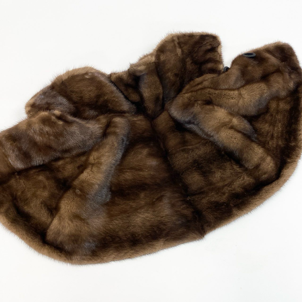 31a21 KOPENHAGEN FUR コペンハーゲン ファー デミバフミンク ポンチョ ケープ サイズF 茶系 最高級本毛皮 Mink Fur Capet18r