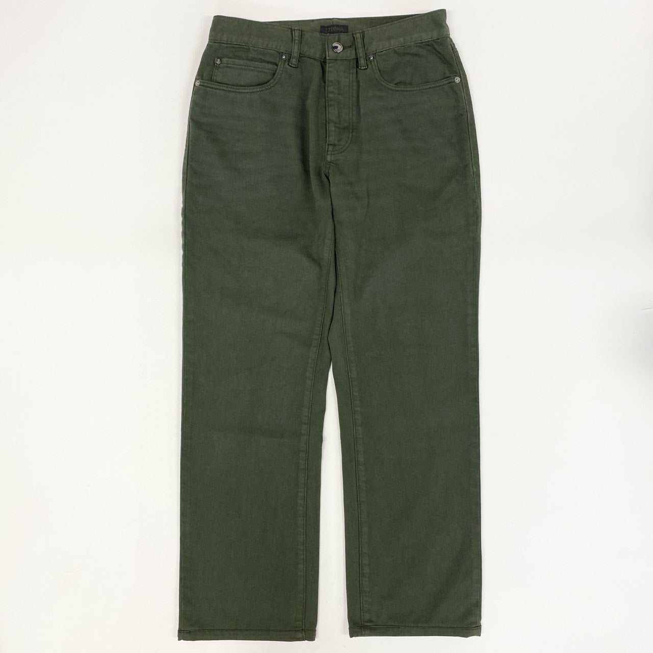 5i12 Ermenegildo Zegna エルメネジルドゼニア トラウザーズパンツ スラックスパンツ ボトムス ５ポケット 30 グリーン ストレッチ素材 メンズ Z ZEGNAu02t