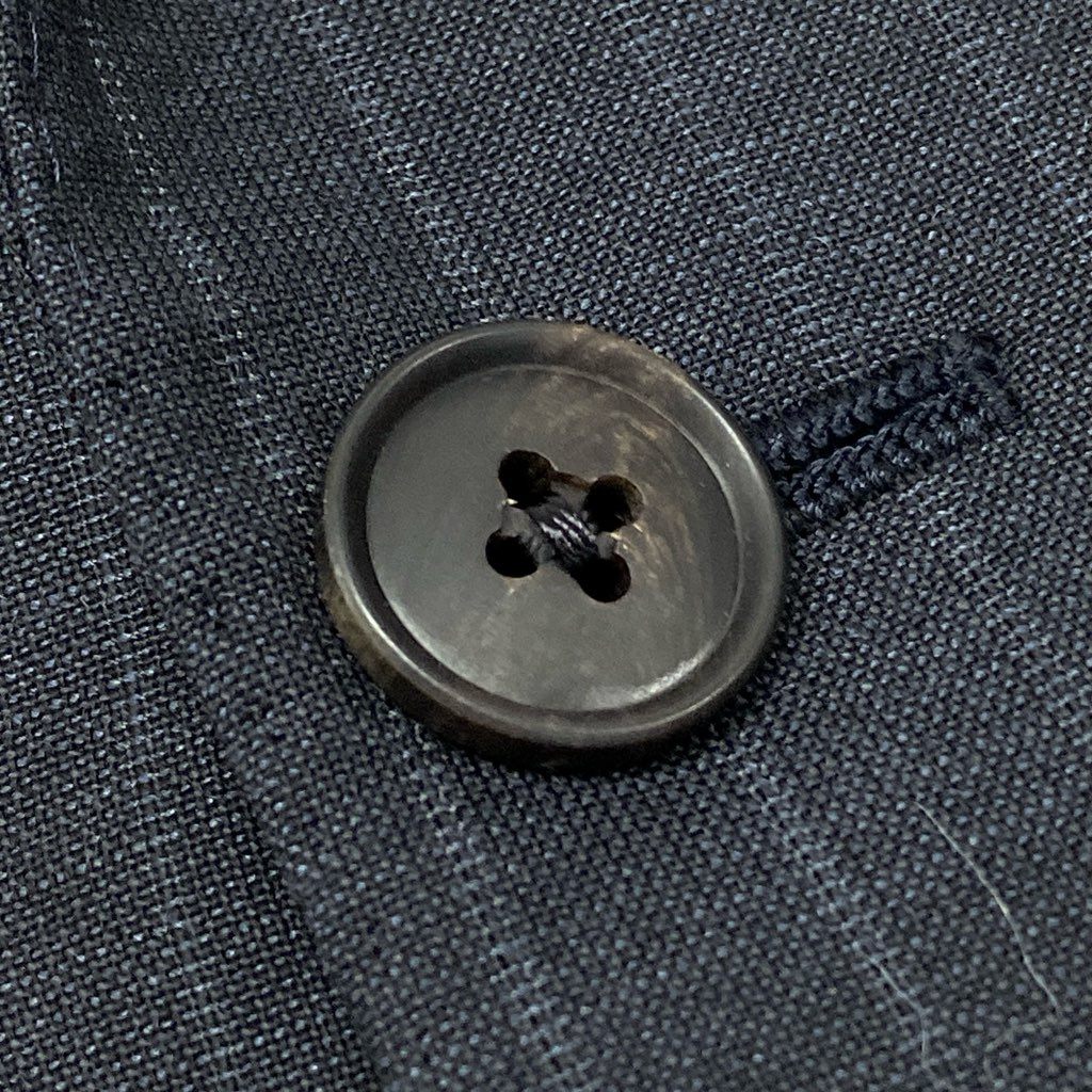 16a27 BURBERRY LONDON バーバリーロンドン スーツセットアップ テーラードジャケット スラックスパンツ ストライプ リネン混 94-84-165 AB4 ネイビー メンズ 男性用o07t