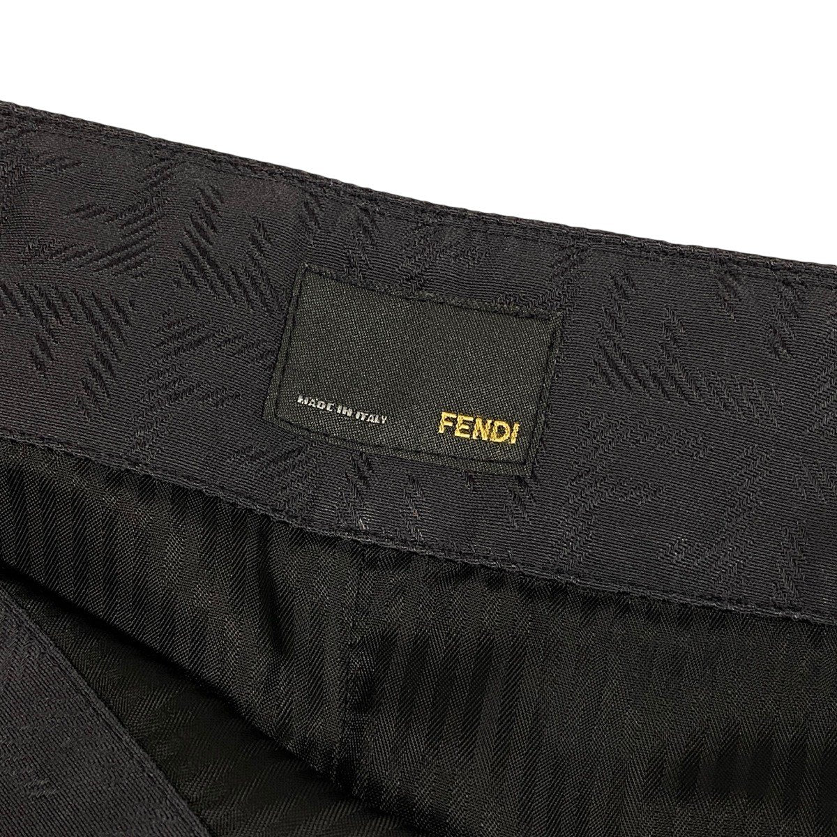 Ih11 【新品保管品】FENDI ズッカ柄 タイトスカート イタリア製 40サイズ ブラック レディース 女性用k02i