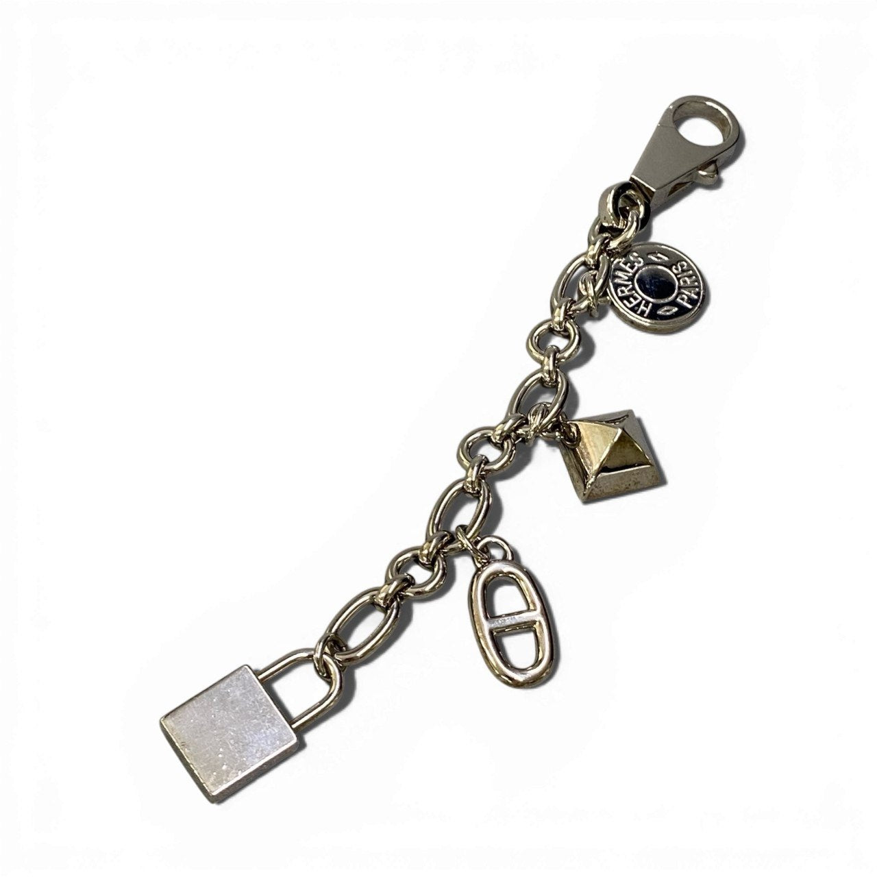 c4 HERMES エルメス アミュレット4 オルガ メタルチャーム 4連 カデナ シェーヌダンクル ユニセックスk02i