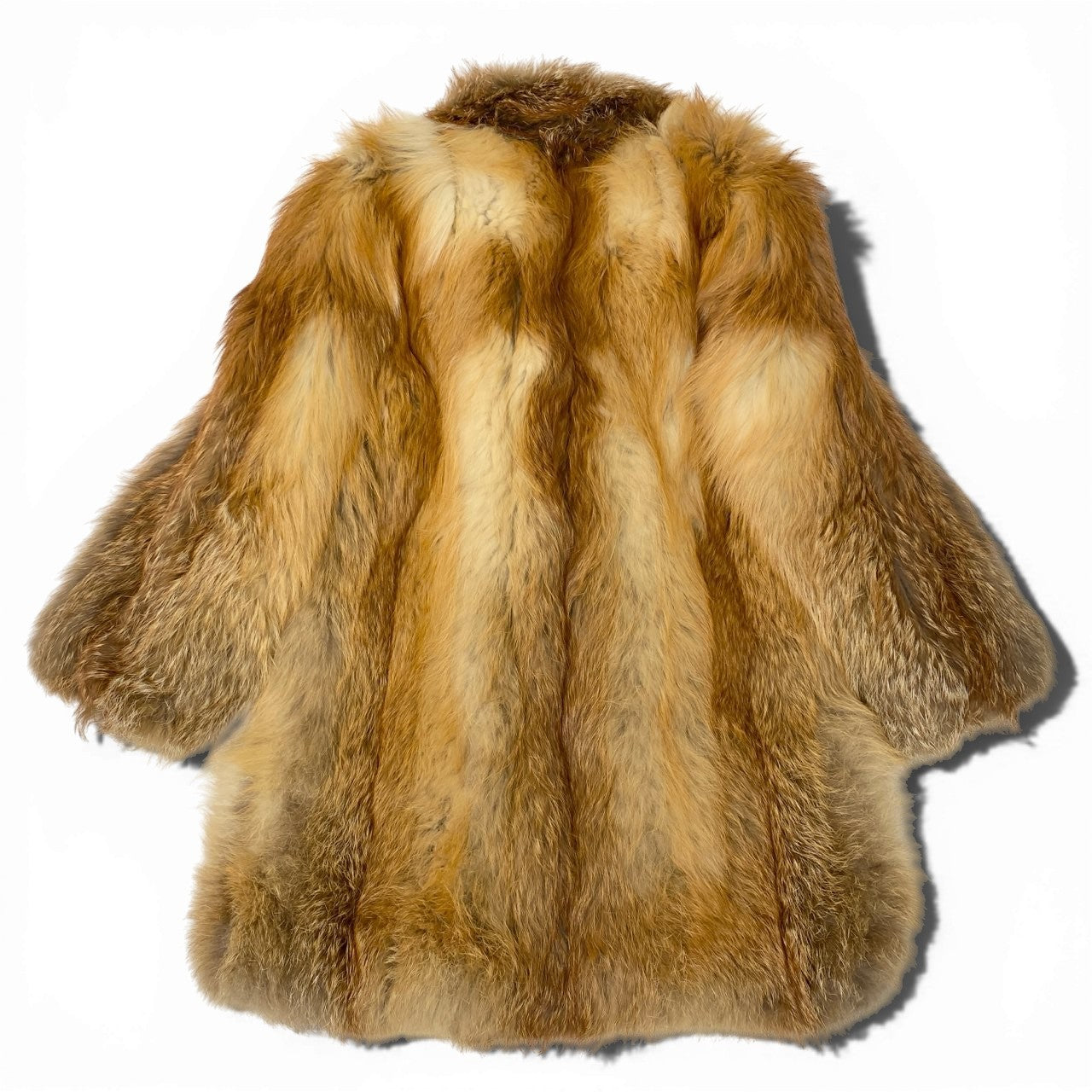 80a14 定価148万 レッドフォックス ロングコート サイズ9 茶系 本毛皮 Red Fox Fur Long Coat タグ付t18r