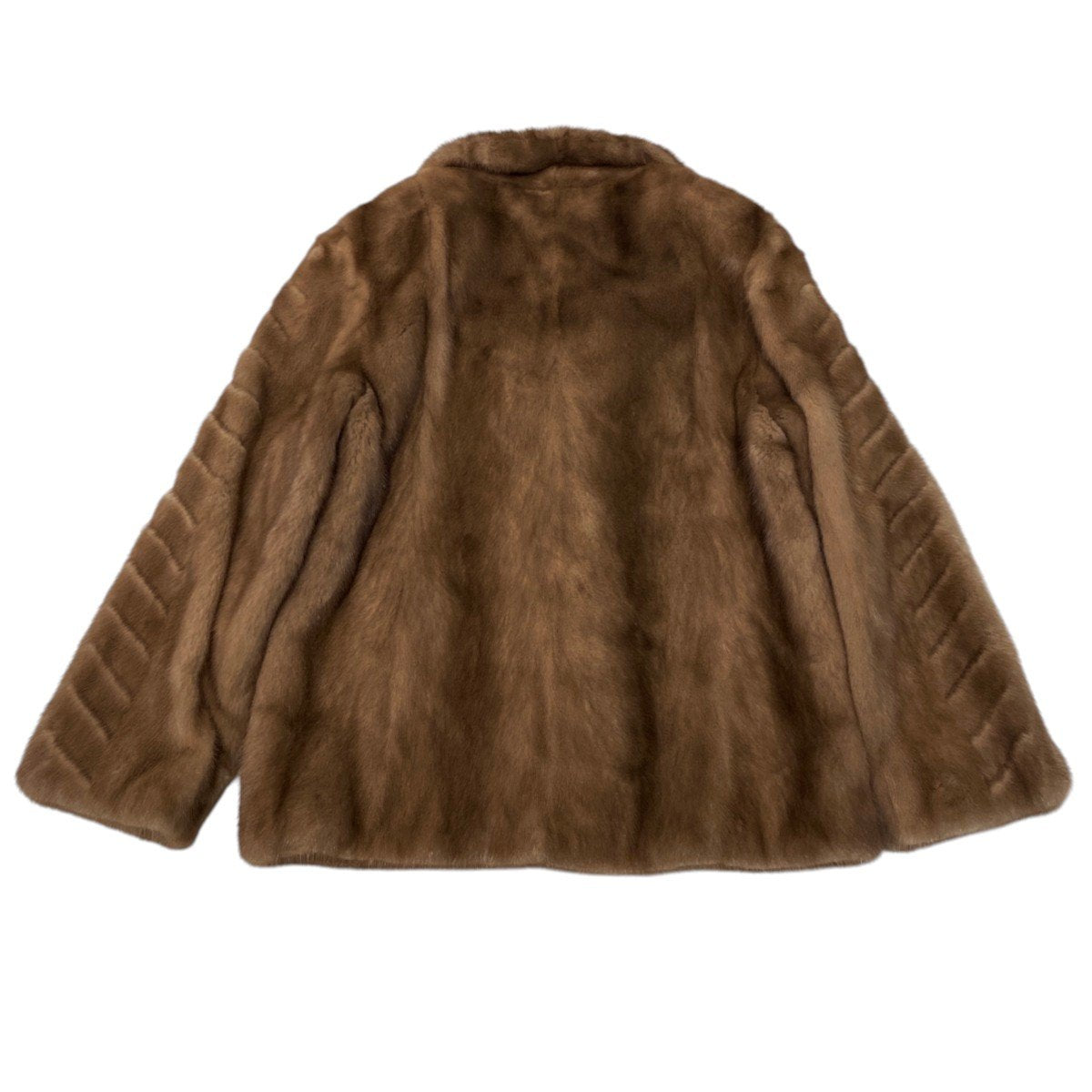 52i24 袖段 パステルミンク ファーコート サイズ11 茶系 本毛皮 Pastel Mink Fur Coat リアルファーt18r