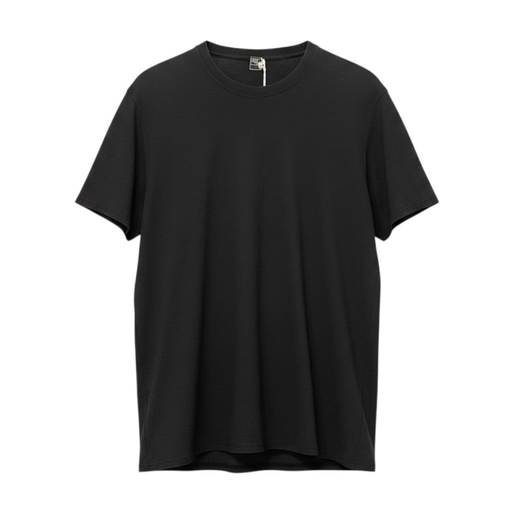10h31 【未使用タグ付】 FEDELI フェデリ クルーネック カットソー 半袖Tシャツ 50 ブラック メンズ 紳士服u02t