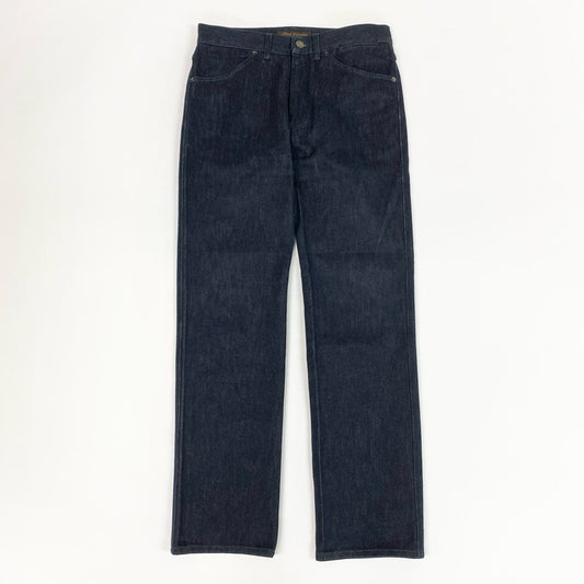 7i25-2《美品》LOUIS VUITTON ルイヴィトン デニムパンツ ボトムス ストレートパンツ コットン イタリア製 M相当 濃紺 インディゴ メンズk02i