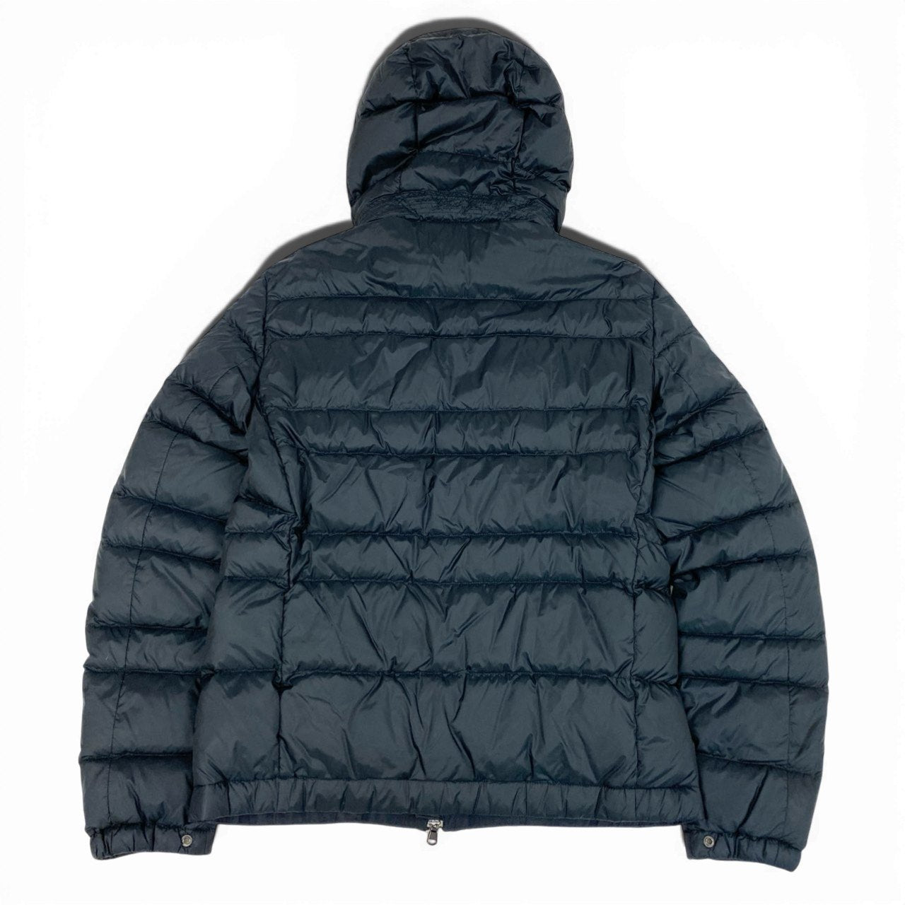 50b27 PEUTERY ピューテリー グースダウンジャケット アウター 袖腕章 S ネイビー メンズu02t